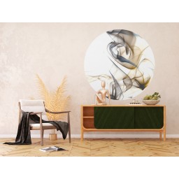 CR 3336 AG Design fototapety ekologická vliesová samolepiaca 2-dielna okrúhla Tečúci dym, veľkosť 140x140 cm