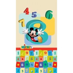 FCP L 6143 AG Design textilný foto záves detský obrazový Mickey Mouse Disney FCPL 6143 s úplným zatienením, veľkosť 140 x 245 cm