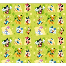 FCS XL 4365 AG Design textilný foto záves detský delený obrazový Mickey Mouse Disney FCSXL 4365, veľkosť 180 x 160 cm