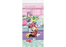 FTDN V 5459 Detská vliesová fototapeta dverná Minnie & Daisy dance, veľkosť 90 x 202 cm