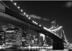 FTN S 2469 AG Design vliesová fototapeta 4-dielna Brooklyn bridge, veľkosť 360 x 270 cm