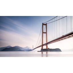 FTNXXL 3007 AG Design vliesová fototapeta 4-dielna Golden Gate, veľkosť 360 x 270 cm