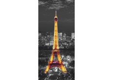 FTN V 2912 Vliesová fototapeta dverná Eiffel in the night, veľkosť 90 x 202 cm