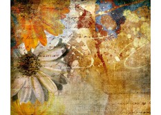 FTN XXL 0335 AG Design vliesová fototapeta 4-dielna - Floral painting, veľkosť 360 x 270 cm