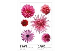 F 0406 AG Design Samolepiace dekorácie - samolepka na stenu - Violet flower big, veľkosť 65 cm x 85 cm