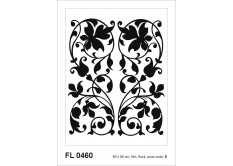 FL 0460 AG Design Samolepiace dekorácie - samolepka na stenu - Black flock 2 noodles, veľkosť 65 cm x 85 cm