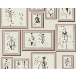 KT4-64873 A.S. Création dizajnová luxusná vliesová umývateľná tapeta na stenu Karl Lagerfeld, veľkosť 10,05 m x 53 cm