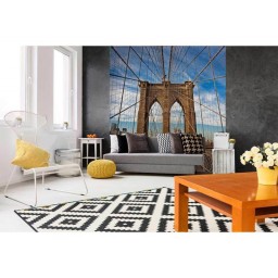 MS-3-0005 Vliesová obrazová fototapeta Brooklyn Bridge, veľkosť 225 x 250 cm