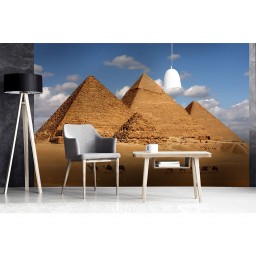 MS-5-0051 Vliesová obrazová fototapeta Egypt Pyramids, veľkosť 375 x 250 cm