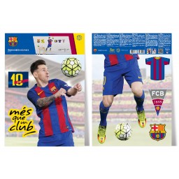 BAR30 Samolepiace dekorácie FC Barcelona, veľkosť 2 archy každý 29,7 x 42 cm