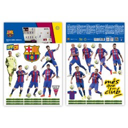 BAR35 Samolepiace dekorácie FC Barcelona, veľkosť 2 archy každý 29,7 x 42 cm